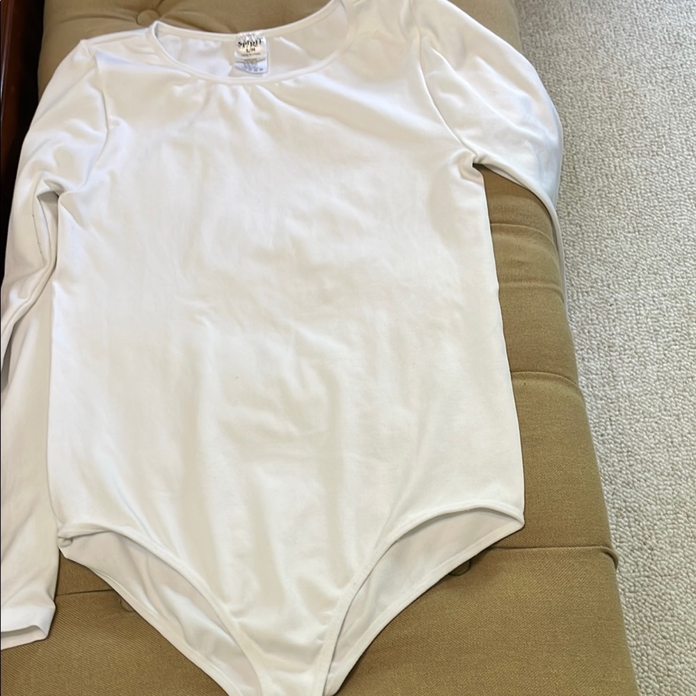 Classic White Long-Sleeve Bodysuit